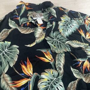 Kalaheo Shirt Men L 100% Rayon Aloha Hawaiian Short Sleeve Beach VTG 90s